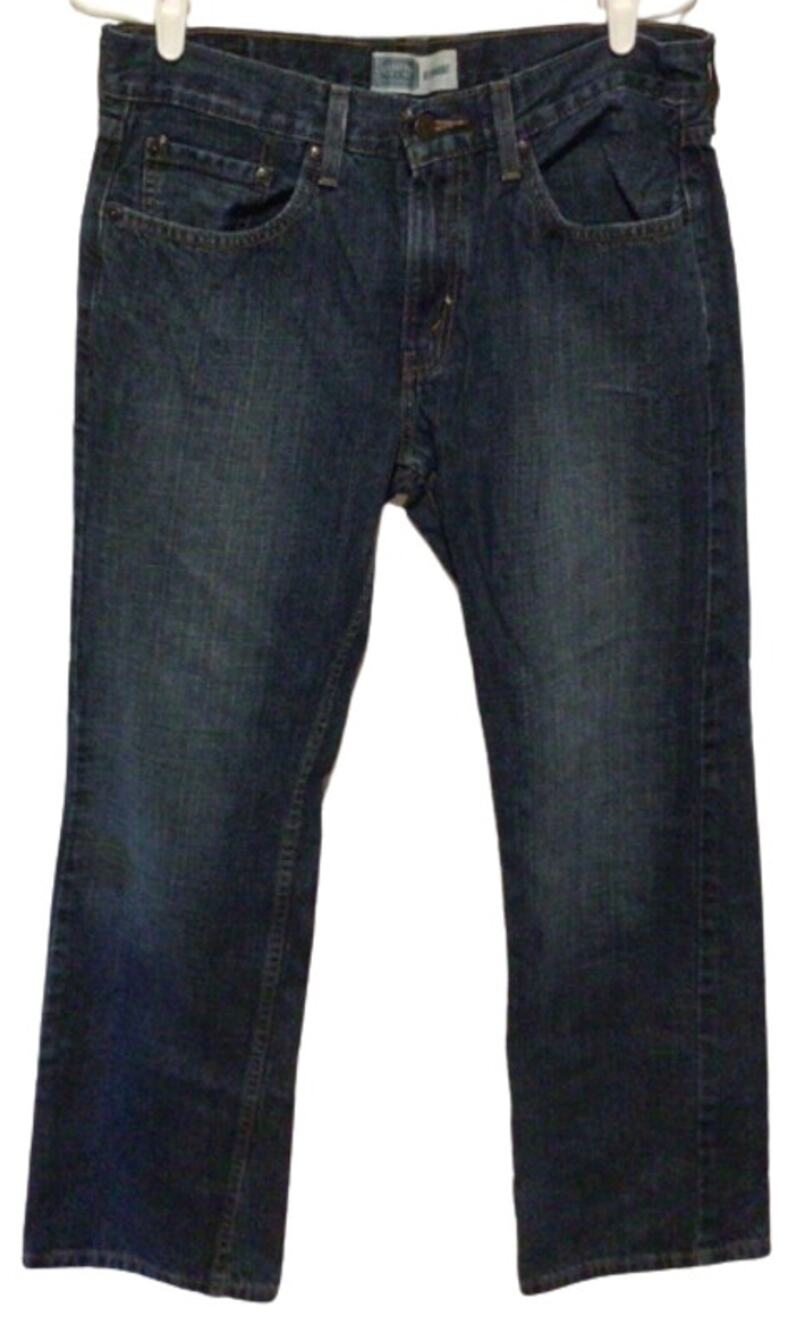 Levi's Signature Men's Dark Wash Straight Leg Jeans 32x30 Regular Fit Denim